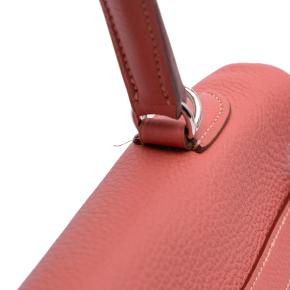 Hermes Red Togo Kelly II Retourne 35 9
