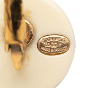 Chanel Resin Camellia Clip-On Drop Earrings 3