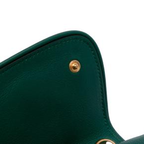 Gucci Green Textured Calfskin Blondie Card Case on Strap 12