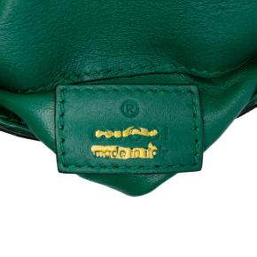 Gucci Green Textured Calfskin Blondie Card Case on Strap 8