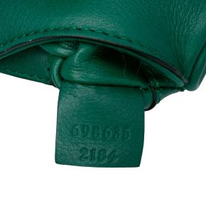 Gucci Green Textured Calfskin Blondie Card Case on Strap 9