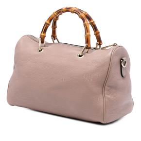 Gucci Blush Medium Calfskin Bamboo Shopper Boston Bag 2