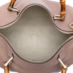 Gucci Blush Medium Calfskin Bamboo Shopper Boston Bag 4