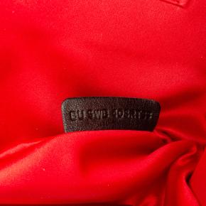 Valentino Red Satin Pleated Chain Evening Clutch 6