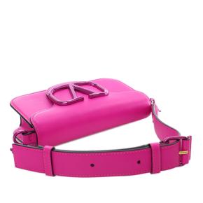 Valentino Hot Pink Small Calfskin VLogo Loco Satchel 9