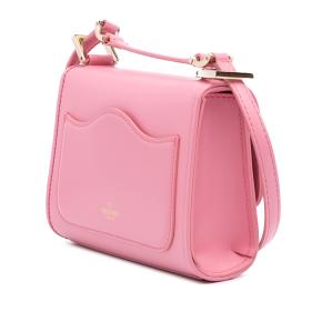 Valentino Small Pink Leather VLogo Type Crossbody 3