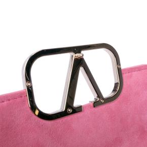 Valentino Small Pink Leather VLogo Type Crossbody 7