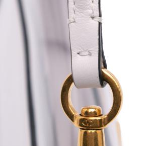 Valentino White PVC VLogo Loco Satchel 9