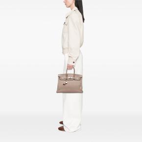 Hermes Gris Tourterelle Togo Birkin Retourne 35 9