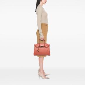 Hermes Rosy Swift Birkin Retourne 35 7
