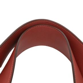 Hermes Rouge H And Brique Bicolor Clemence and Swift Picotin Lock 31 11