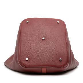 Hermes Rouge H And Brique Bicolor Clemence and Swift Picotin Lock 31 4