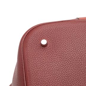 Hermes Rouge H And Brique Bicolor Clemence and Swift Picotin Lock 31 10