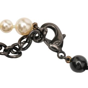 Chanel Faux Pearl and Black Bead Necklace 6