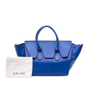 Celine Blue  Smooth Medium Calfskin Tie Knot Tote 10
