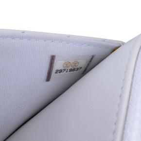 Chanel White Calfskin Medium Quilted Enchained Flap 6