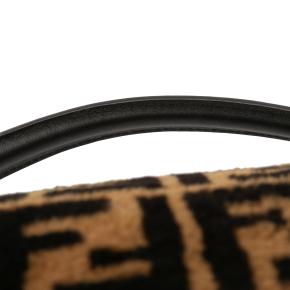 Fendi Brown Medium Zucca Shearling Baguette Satchel 11