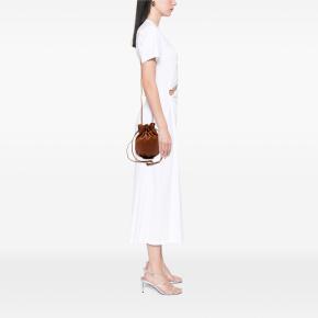 Bottega Veneta Tan Nappa Drawstring Bucket Bag 6