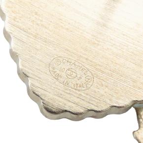 Chanel Red  Enamel Faux Pearl Coco Heart and Arrow Brooch 5