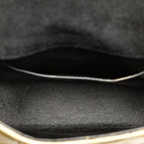 Saint Laurent Small Gold  Grain De Poudre Monogram Vicky Chain Bag 4