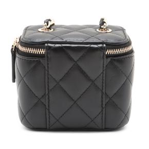 Chanel Black Mini Lambskin Vanity Case with Chain 2
