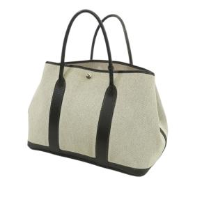 Hermes Beige Toile and Buffle Skipper Garden Party 36 2