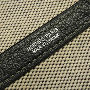 Hermes Beige Toile and Buffle Skipper Garden Party 36 8