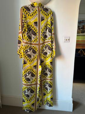 Valentino Silk Twill Bandana Jumpsuit 6