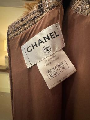 Chanel Brown Fantsay Fur Tweed Mini Dress 5