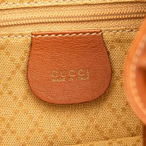 Gucci Tan Leather Bamboo Backpack 5