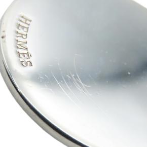 Hermes S Silver and 18K Rose Gold Ex-Libris Long Necklace 5