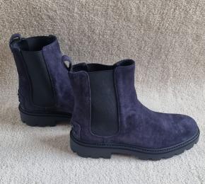 Tod's Blue Suede Chelse Boots 10