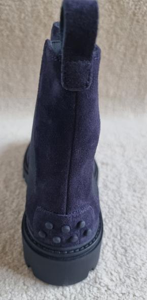 Tod's Blue Suede Chelse Boots 7