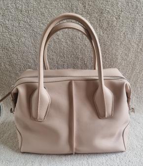 Tod's Nude Leather Shoulder Tote Bag 4
