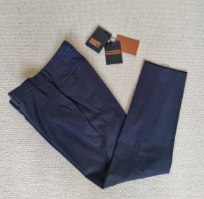 Zegna Navy Blue Cotton Chinos 2