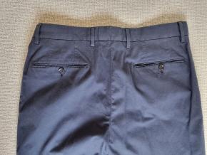 Zegna Navy Blue Cotton Chinos 7
