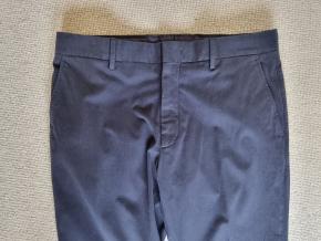 Zegna Navy Blue Cotton Chinos 6