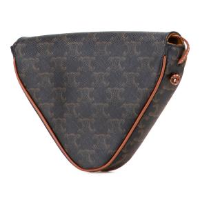 Celine  Coated Canvas Triomphe Triangle Crossbody 3