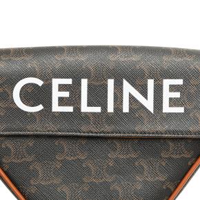 Celine  Coated Canvas Triomphe Triangle Crossbody 10