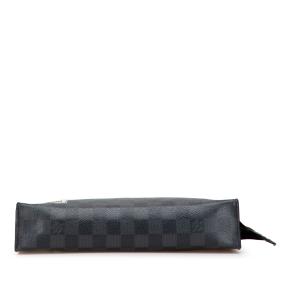 Louis Vuitton Coated Canvas Damier Graphite LV League Pochette Voyage MM 3