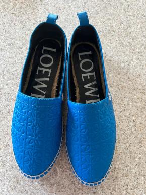Loewe Blue Leather Espadrilles 2