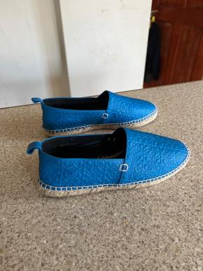 Loewe Blue Leather Espadrilles 7