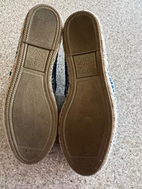 Loewe Blue Leather Espadrilles 16