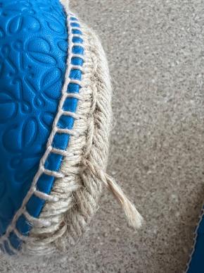 Loewe Blue Leather Espadrilles 12