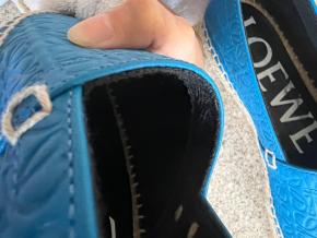 Loewe Blue Leather Espadrilles 11