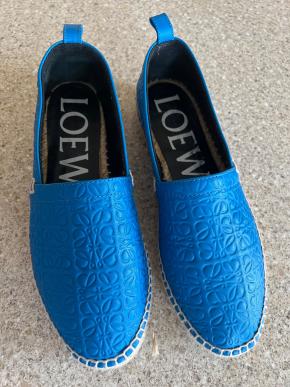 Loewe Blue Leather Espadrilles 17