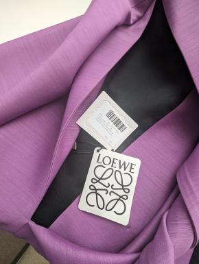 Loewe Purple Wool And Silk Twisted Talo Blazer 4