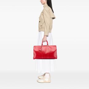 Louis Vuitton Red Leather Epi Keepall 45 11