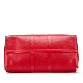 Louis Vuitton Red Leather Epi Keepall 45 3