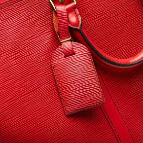 Louis Vuitton Red Leather Epi Keepall 45 7